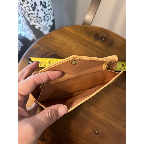 Vintage Princess Gardner Wallet Top Grain Lambskin Light Tan Very Good Condition - Picture 5 of 6